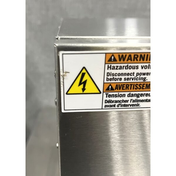 Scratch and Dent Zurn Elkay DSBSH130UVPC Stainless Steel 1.5 GPH Countertop Filtered Water Dispenser with Hot, Chilled, and Sparkling Water Options - 115V