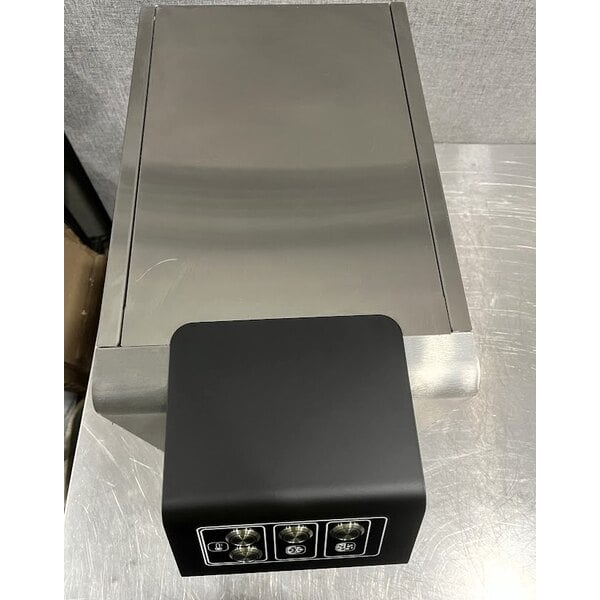 Scratch and Dent Zurn Elkay DSBSH130UVPC Stainless Steel 1.5 GPH Countertop Filtered Water Dispenser with Hot, Chilled, and Sparkling Water Options - 115V