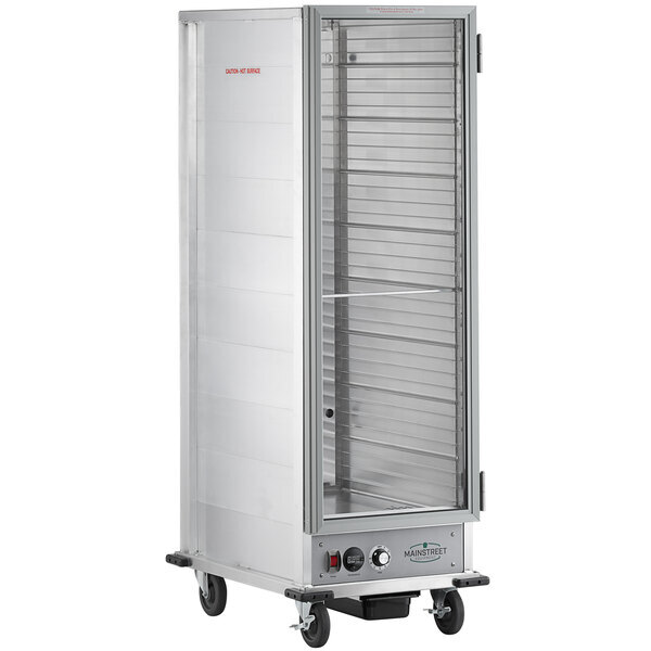 Scratch and Dent MainStreet Equipment CH-1836U Full Size Non-Insulated Heated Holding Cabinet with Clear Door - 120V