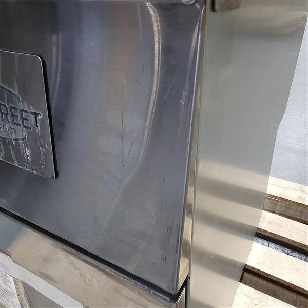 Scratch and Dent MainStreet Equipment Liquid Propane 40 lb. Stainless Steel Floor Fryer - 90,000 BTU