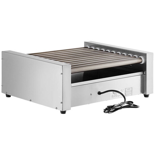 Scratch and Dent Avantco RG1830NS 30 Hot Dog Roller Grill with 11 Non-Stick Rollers - 120V, 910W