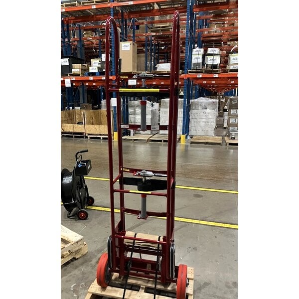Scratch and Dent Wesco Industrial Products 1,800 lb. 27" x 17" x 78" Heavy-Duty Appliance Hand Truck with 24" Nose Plate and Wheel Lock 230075