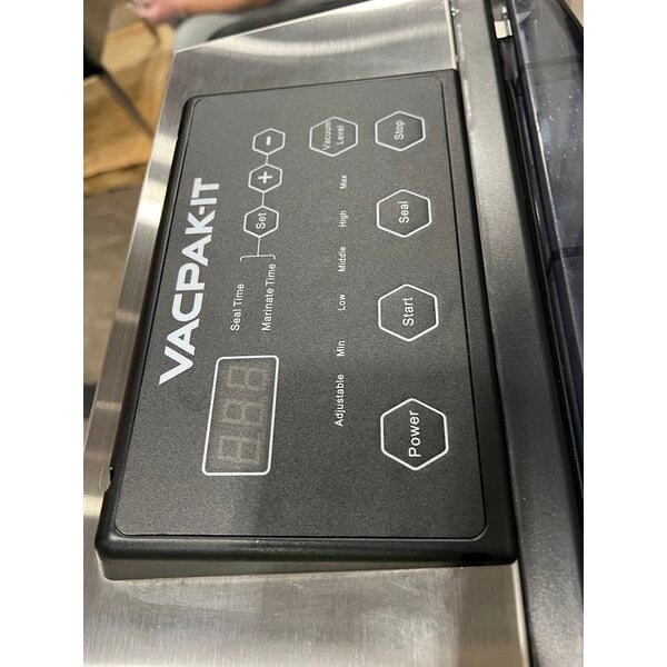 Scratch and Dent VacPak-It VMC10V Vertical Vacuum Packaging Machine with 10 1/4" Seal Bar and Dry Pump - 120V, 400W