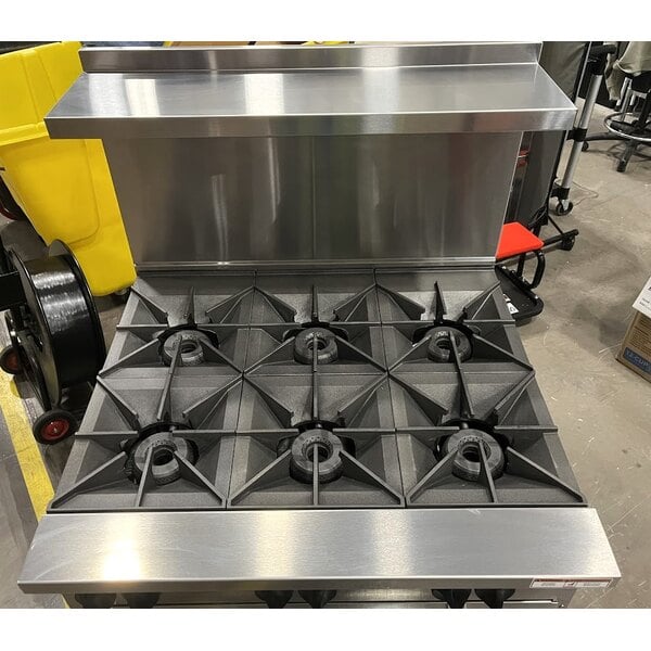 Scratch and Dent Wolf by Vulcan C36S-6BN Challenger XL Series Natural Gas 36" Manual Range with 6 Burners and Standard Oven - 215,000 BTU