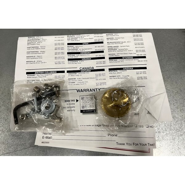 Scratch and Dent Eagle Group AWT3 Liquid Propane Three Pan Water Bath Steam Table - Sealed Well