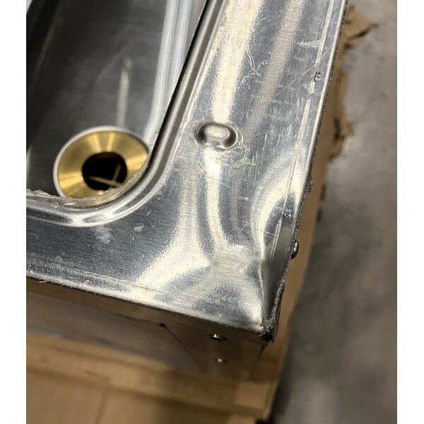 Scratch and Dent Eagle Group AWT3 Liquid Propane Three Pan Water Bath Steam Table - Sealed Well