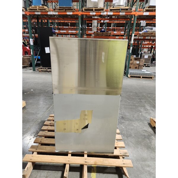 Scratch and Dent Regency Space Saver Single Bowl Hot and Cold Portable Hand Sink Cart with 8" Swivel Gooseneck Faucet