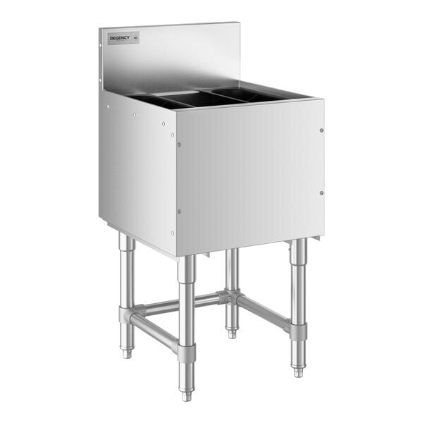 Scratch and Dent Regency Spec Line 19" x 18" Underbar Ice Bin - 56 lb.