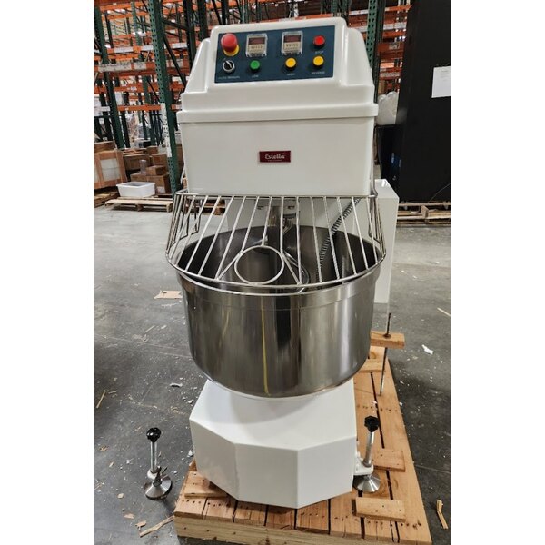 Scratch and Dent Estella SM100 100 Qt. / 140 lb. Two-Speed Spiral Dough Mixer - 220V, 3 Phase, 8 1/2 HP