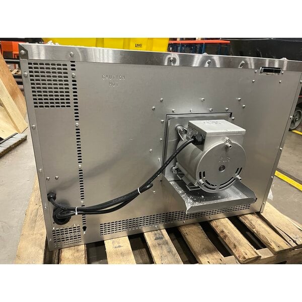 Scratch and Dent Cooking Performance Group FEC-200-BK Double Deck Standard Depth Full Size Electric Convection Oven - 208V, 1 Phase, 11 kW