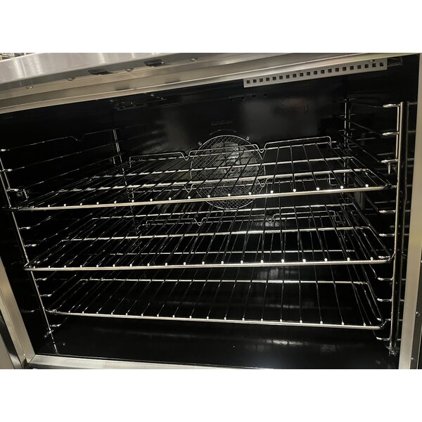 Scratch and Dent Cooking Performance Group FEC-200-BK Double Deck Standard Depth Full Size Electric Convection Oven - 208V, 1 Phase, 11 kW