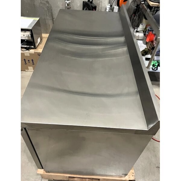 Scratch and Dent Avantco ZWT-60F-HC 60" Front Breathing Worktop Freezer with 3 1/2" Backsplash