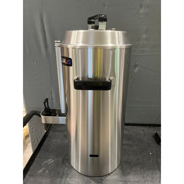 Scratch and Dent Fetco TPD-30 Luxus Stainless Steel 3 Gallon Coffee Dispenser