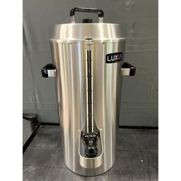 Scratch and Dent Fetco TPD-30 Luxus Stainless Steel 3 Gallon Coffee Dispenser