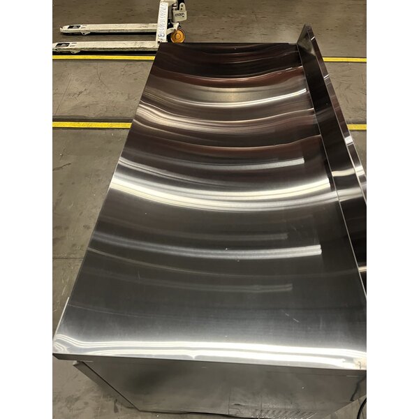 Scratch and Dent Avantco SS-WT-60R-HC 60" Two Door Worktop Refrigerator with 3 1/2" Backsplash