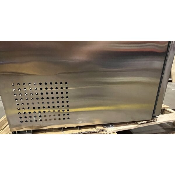 Scratch and Dent Avantco SS-WT-60R-HC 60" Two Door Worktop Refrigerator with 3 1/2" Backsplash