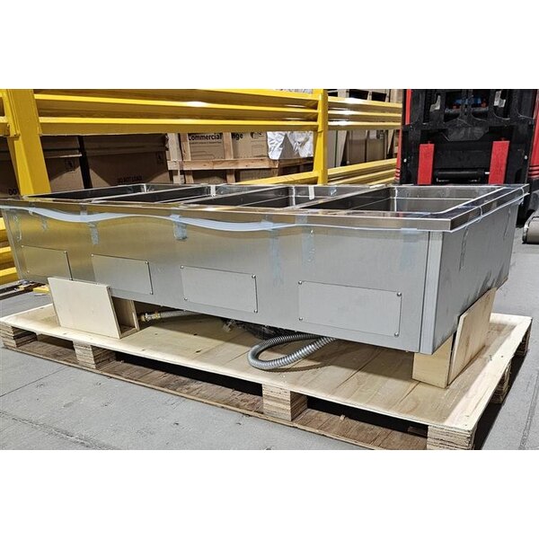 Scratch and Dent ServIt SDW-4H Four Pan Full Size Insulated Drop-In Hot Food Well - 208/240V