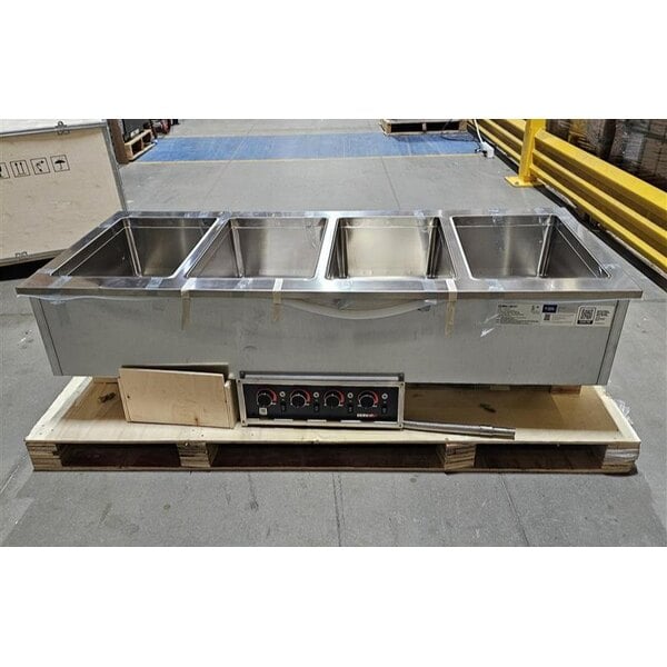 Scratch and Dent ServIt SDW-4H Four Pan Full Size Insulated Drop-In Hot Food Well - 208/240V