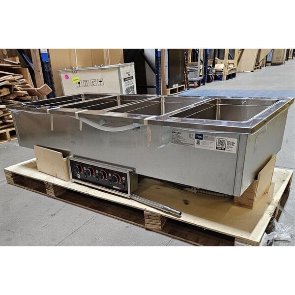 Scratch and Dent ServIt SDW-4H Four Pan Full Size Insulated Drop-In Hot Food Well - 208/240V