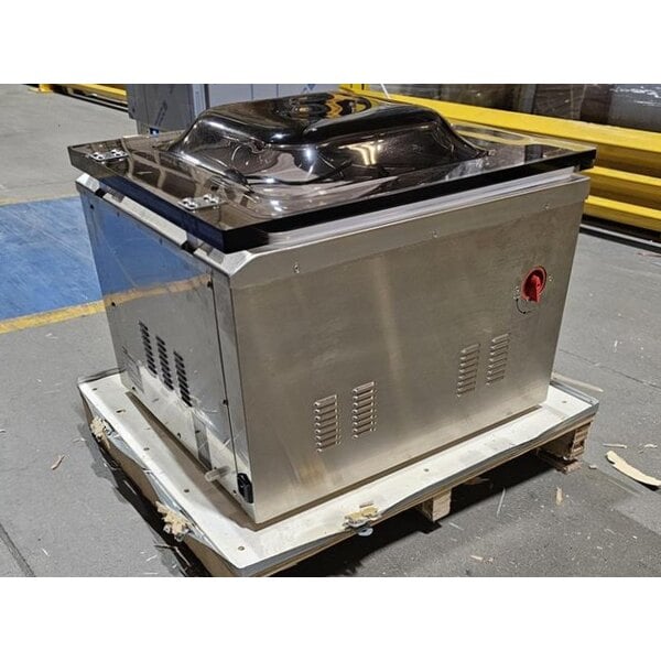 Scratch and Dent VacPak-It Ultima UVMC16 Programmable Chamber Vacuum Packing Machine with 16" Seal Bar, Oil Pump, 10 Programmable Options, and Gas Flush - 120V, 1150W