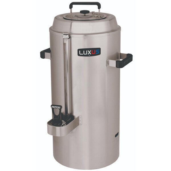 Scratch and Dent Fetco TPD-30 Luxus Stainless Steel 3 Gallon Coffee Dispenser