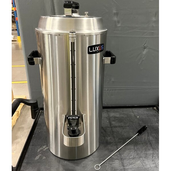Scratch and Dent Fetco TPD-30 Luxus Stainless Steel 3 Gallon Coffee Dispenser