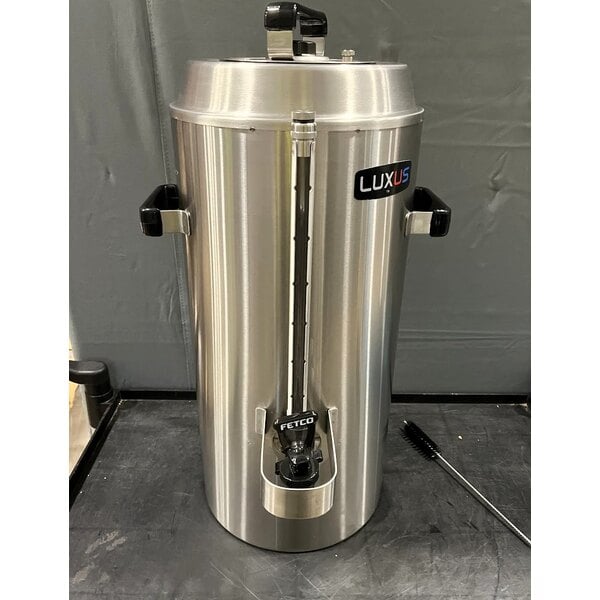 Scratch and Dent Fetco TPD-30 Luxus Stainless Steel 3 Gallon Coffee Dispenser