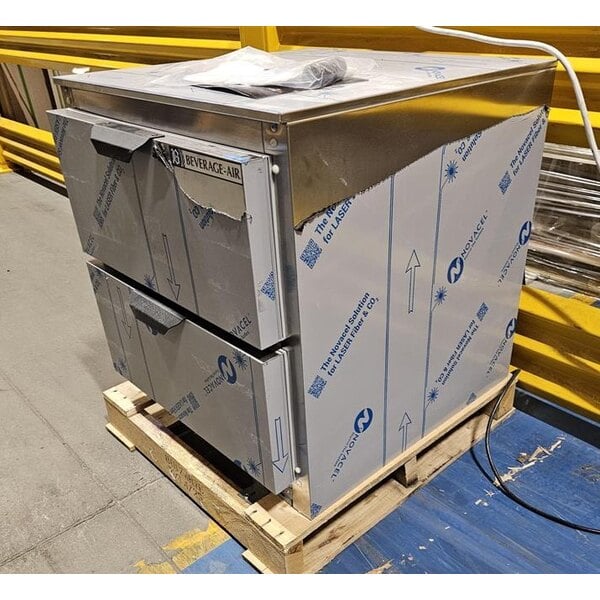 Scratch and Dent Beverage-Air UCFD27AHC-2 27" Undercounter Freezer with 2 Drawers