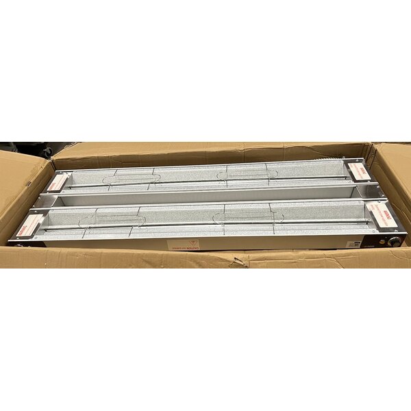 Scratch and Dent ServIt 48" Double Strip Warmer with Dual Adjustable Infinite Controls - 120V, 1,900W