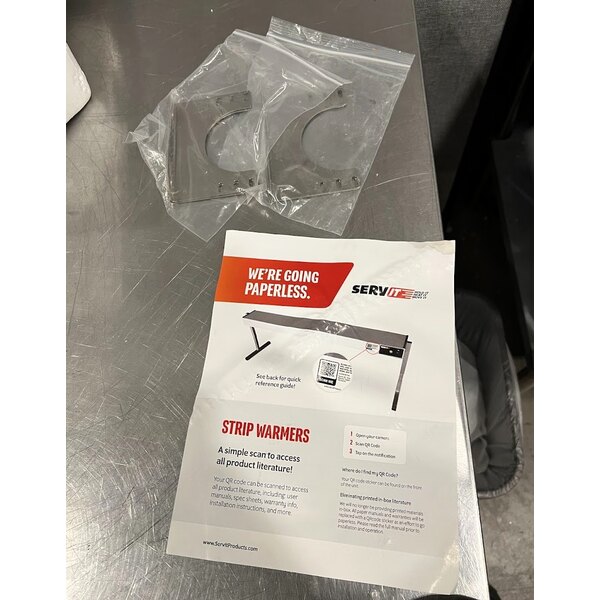 Scratch and Dent ServIt 48" Double Strip Warmer with Dual Adjustable Infinite Controls - 120V, 1,900W