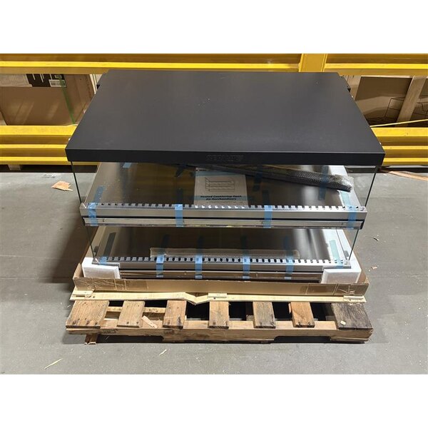 Scratch and Dent ServIt OAM-121D 42" Full Service Slanted 2-Shelf Countertop Heated Display Merchandiser - 1860W, 120V