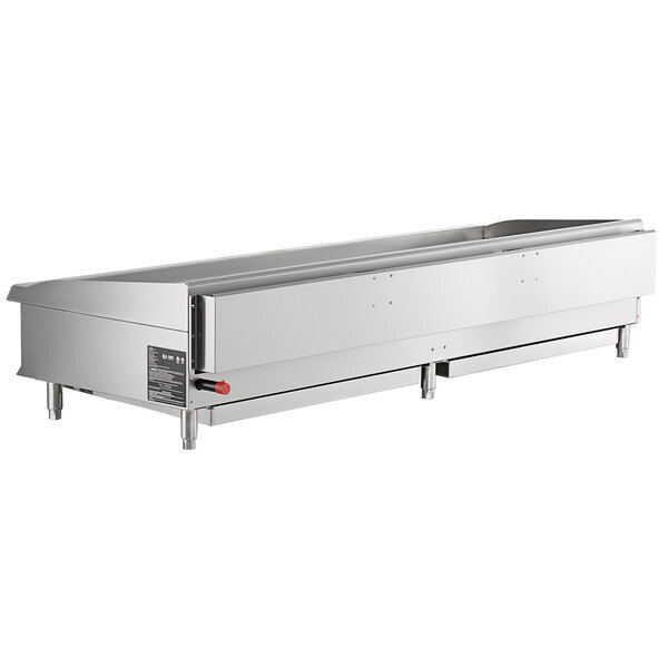 Scratch and Dent Cooking Performance Group GTU-CPG-72-L Ultra Series 72" Chrome Plated Liquid Propane 6-Burner Countertop Griddle - 180,000 BTU