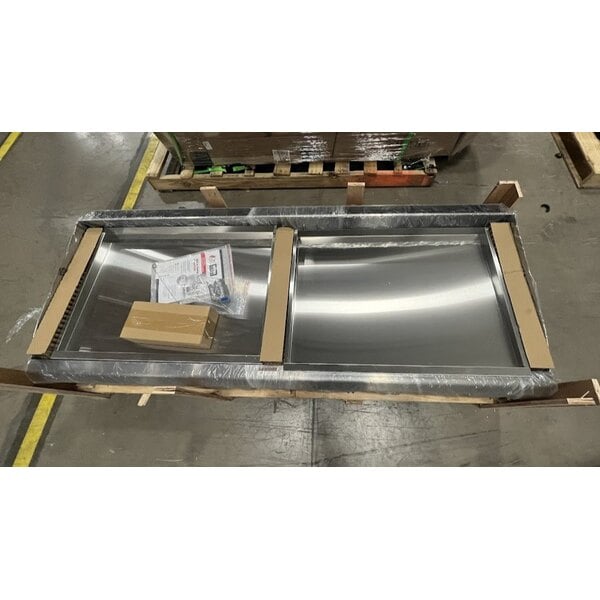 Scratch and Dent Cooking Performance Group GTU-CPG-72-L Ultra Series 72" Chrome Plated Liquid Propane 6-Burner Countertop Griddle - 180,000 BTU