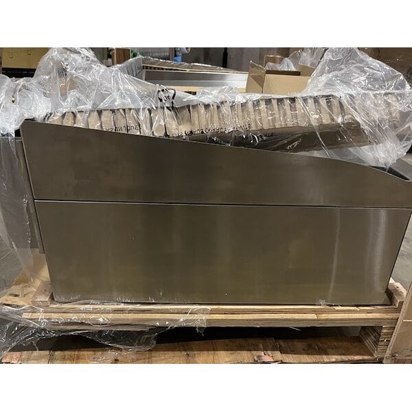 Scratch and Dent Cooking Performance Group GTU-CPG-72-L Ultra Series 72" Chrome Plated Liquid Propane 6-Burner Countertop Griddle - 180,000 BTU