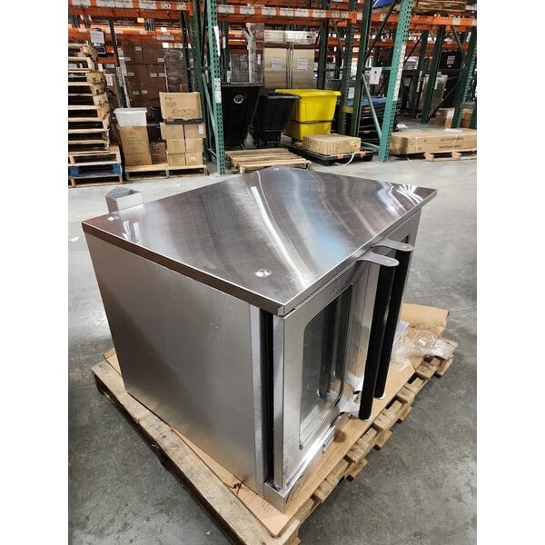 Scratch and Dent Cooking Performance Group FEC-200-DK Double Deck Standard Depth Full Size Electric Convection Oven - 240V, 1 Phase, 11.9 kW