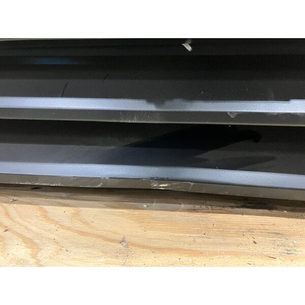 Scratch and Dent Avantco GDC-15-HC 25 5/8" Black Customizable Swing Glass Door Merchandiser Refrigerator with LED Lighting