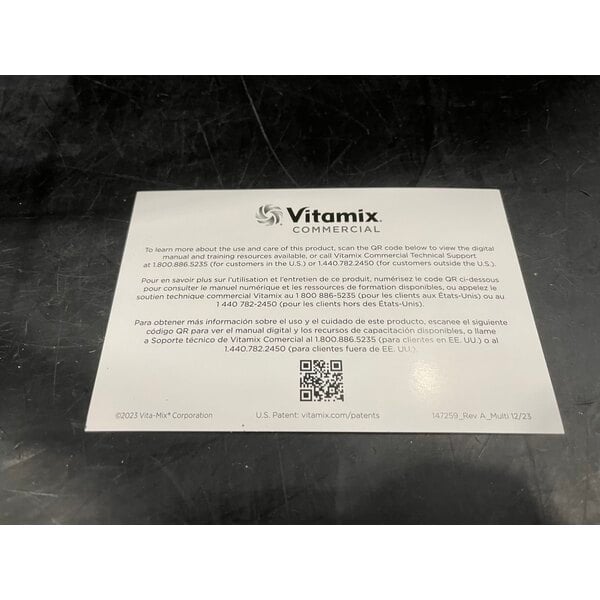 Scratch and Dent Vitamix 075071-ABAP Immersi-Prep 16" Electric Variable Speed Immersion Blender - 120V, 2 3/10