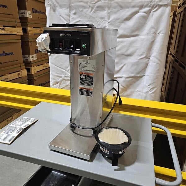 Scratch and Dent Bunn 23001.0006 CWTF15-APS Automatic Airpot Coffee Brewer with Hot Water Faucet - 120V