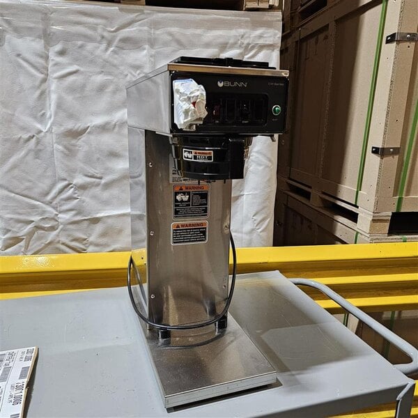 Scratch and Dent Bunn 23001.0006 CWTF15-APS Automatic Airpot Coffee Brewer with Hot Water Faucet - 120V