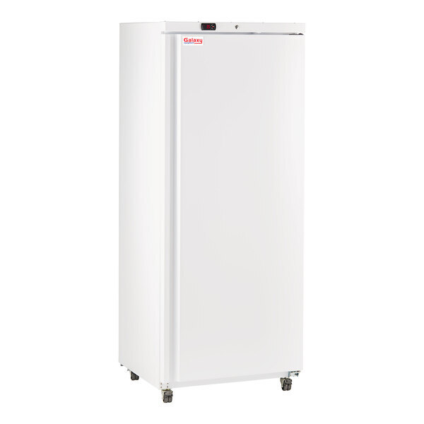 Scratch and Dent Galaxy GRI-18-RW 30 1/2" White Solid Door Light-Duty Reach-In Refrigerator