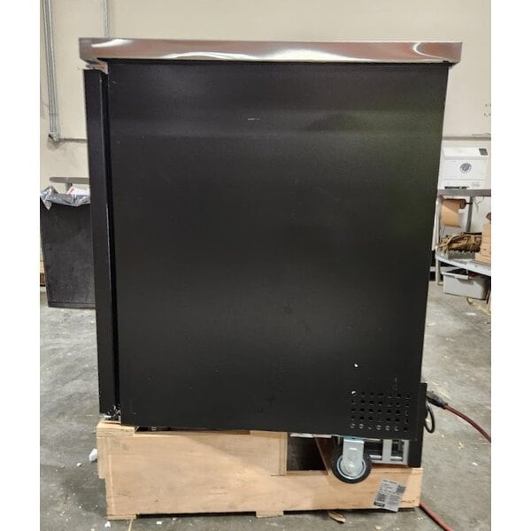 Scratch and Dent Avantco UDD-1-HC Triple Tap Kegerator Beer Dispenser - Black, (1) 1/2 Keg Capacity