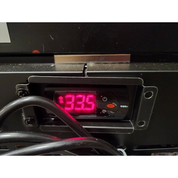 Scratch and Dent Avantco UDD-1-HC Triple Tap Kegerator Beer Dispenser - Black, (1) 1/2 Keg Capacity