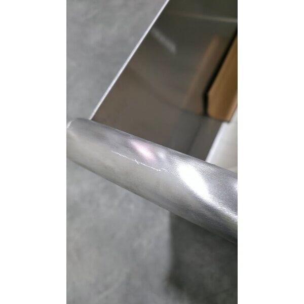 Scratch and Dent Steelton 24" x 24" x 14" Two-Compartment Utility Sink for (1) 8" Center Faucet