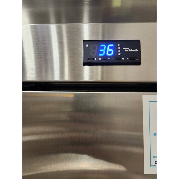 Scratch and Dent True T-72-HC 78 1/8" Solid Door Reach-In Refrigerator