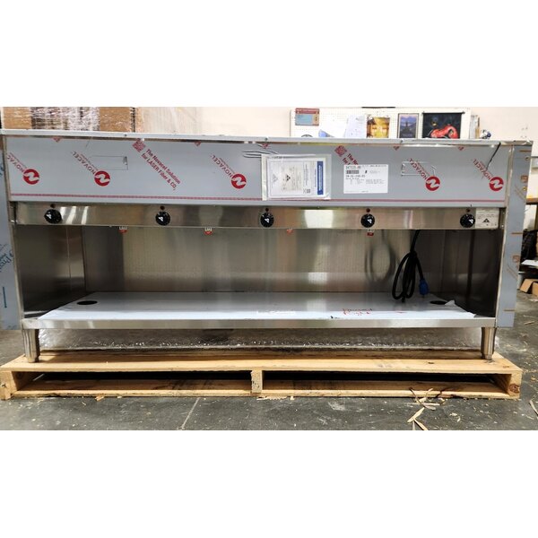 Scratch and Dent Advance Tabco SW-5E-240-BS Five Pan Electric Hot Food Table with Enclosed Base - Sealed Well