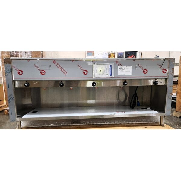 Scratch and Dent Advance Tabco SW-5E-240-BS Five Pan Electric Hot Food Table with Enclosed Base - Sealed Well