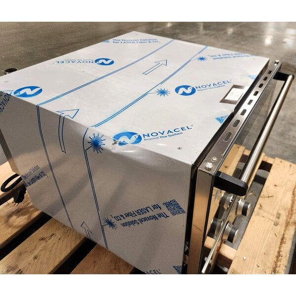 Scratch and Dent Cooking Performance Group COH-T3-A Electric Thermostatic Countertop 3 Tray Half Size Convection Oven with Moisture Injection - 120V, 1650W