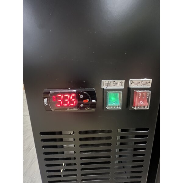 Scratch and Dent Avantco UDD-4-HC Black Kegerator / Beer Dispenser with (2) 2 Tap Towers - (3) 1/2 Keg Capacity