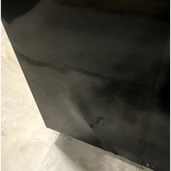 Scratch and Dent MainStreet Equipment GMC-49 52 3/4" Black Swing Glass Door Merchandiser Refrigerator - 120V