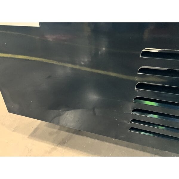 Scratch and Dent MainStreet Equipment GMC-49 52 3/4" Black Swing Glass Door Merchandiser Refrigerator - 120V